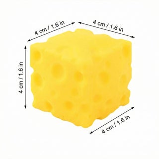 Yellow Cheese Squishy Stress Relief Toy Soft Simulation Food Squeeze Gift Desk Decor - view 4