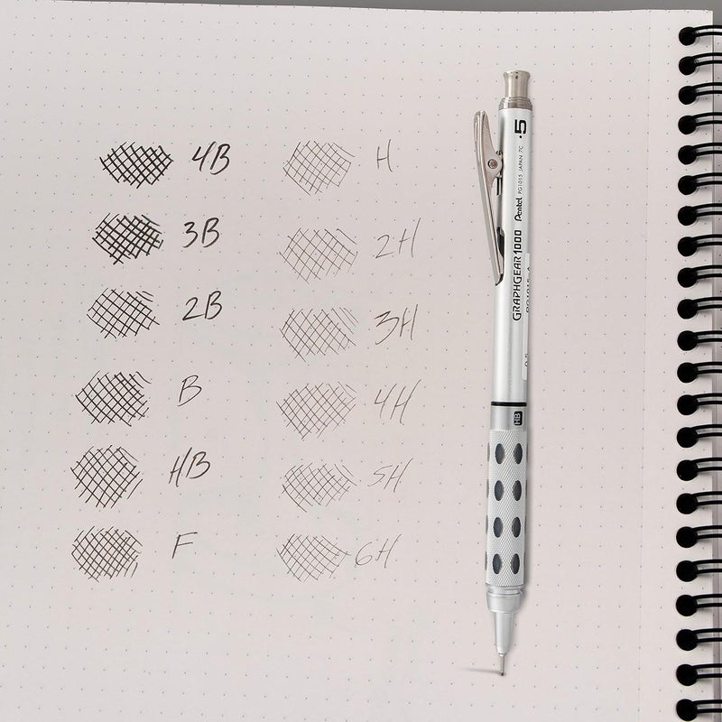 Pentel Super Hi-Polymer Lead Refill, 0.5mm, Fine, HB, 144 Pieces of Lead (C505-HB), Black, 12/Leads - Image 5