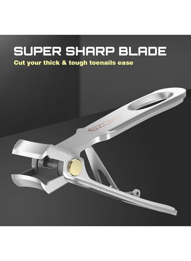 SZQHT Precision And Comfort Combined: Introducing Our Ergonomically Designed Stainless Steel Nail Clipper With Large Opening And Built-In Clipping Storage - The Ideal Gift For Effortless Nail Care(Silver) - Image 3