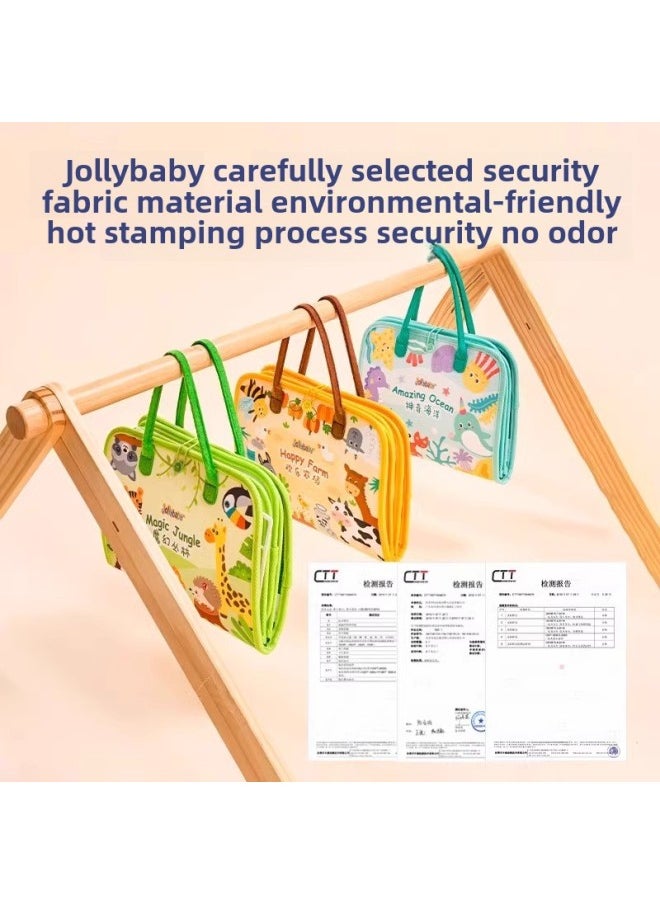 Jollybaby Quiet Tear Book Baby Hand Tear Cloth Book 0-1 Year Old Educational Toy 6 Months Baby Early Teaching-Color:Tear-off Book--farm Style  - Image 5