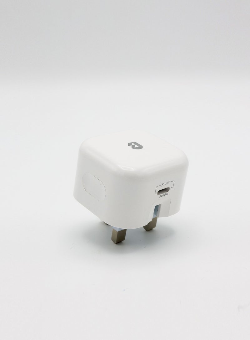 Sonic Jeem Mac 20W Fast Charging Wall Charger with Smart PD TYPE-C Port - Better Quality - Better Life (SJ304C) - Image 1