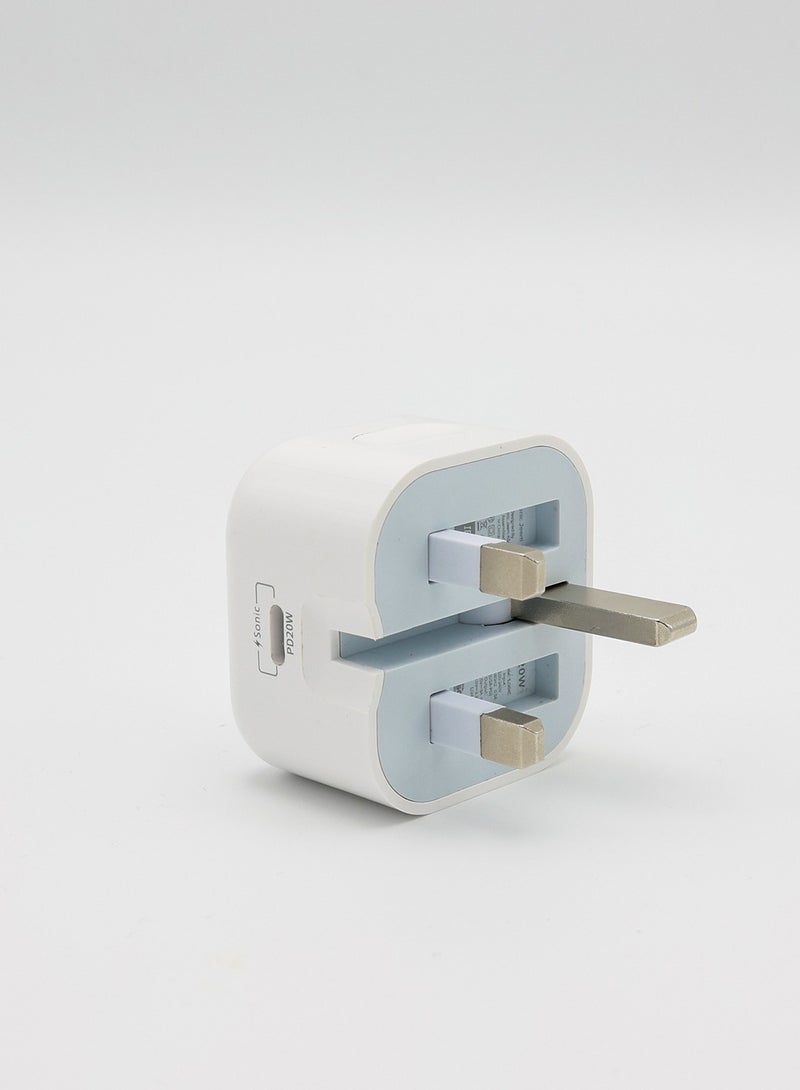 Sonic Jeem Mac 20W Fast Charging Wall Charger with Smart PD TYPE-C Port - Better Quality - Better Life (SJ304C) - Image 4