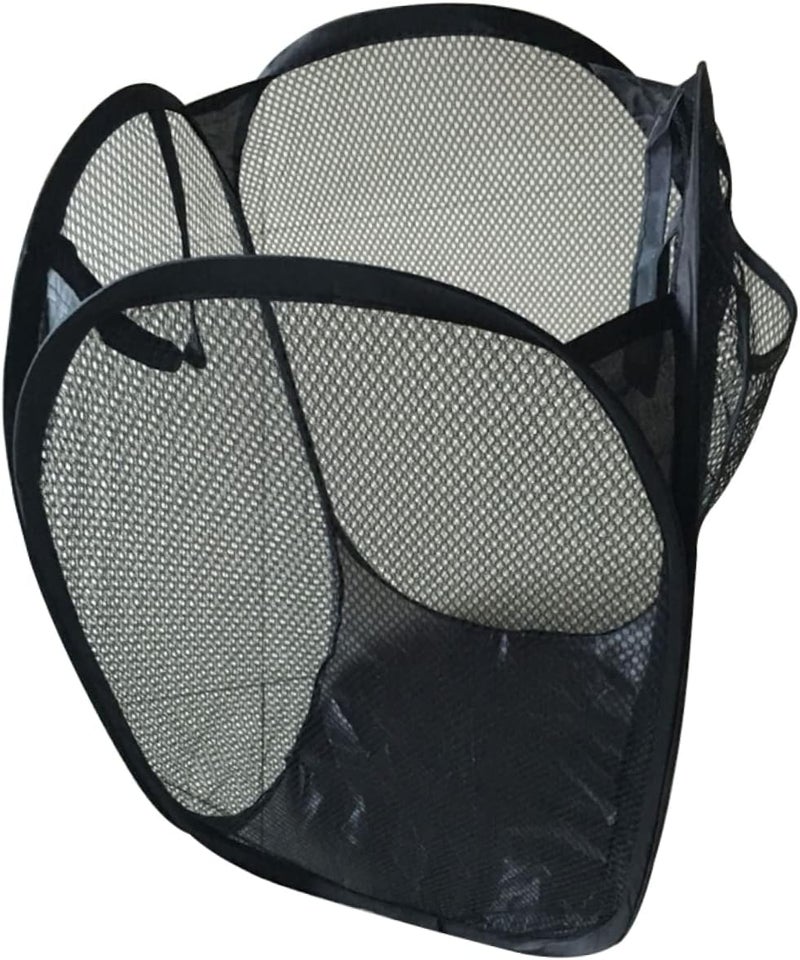 Hanging space save MAGICLULU 3pcs Pop-up Laundry Hamper College Dorm Decor Collapsible Rolling Basket Lid Mesh Black In-house warehouse packing Reinforced edge General need oriented design Moisture wear upgraded quality Diverse purchase plan Wide daily application Major city pickup option Multi-color available build Modern look Priority based order prep Assorted color options Strategic warehouse site Easy clean surface Easy handling optimized design Global sizing options Affordable purchase options All user friendly build Simple multi-feature universal build Budget friendly trendy design Easy daily handling design Regional distribution available In-Kingdom stored commodity Confirmed available stock All season compatible build - Image 1