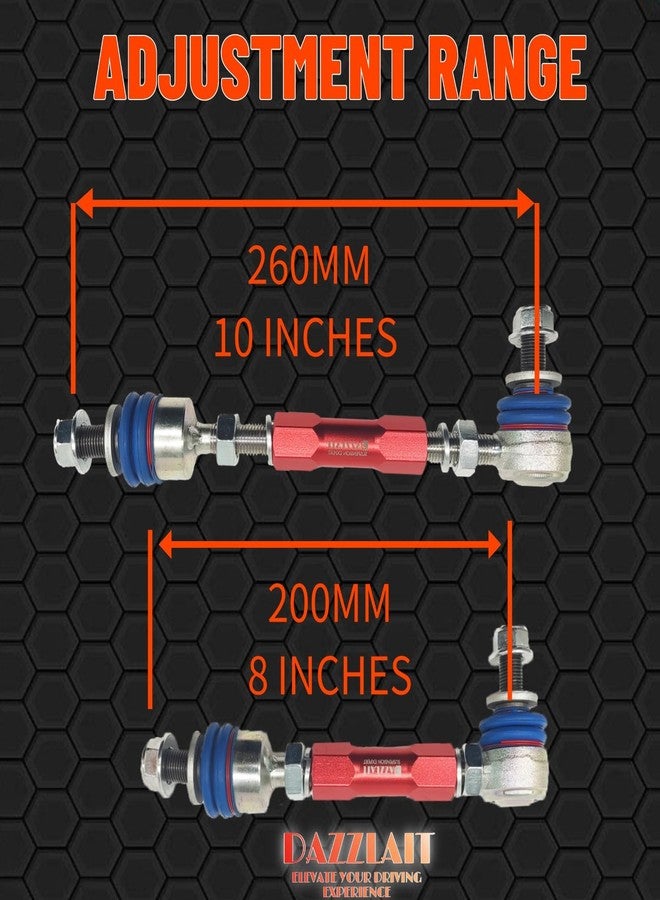 DAZZLAIT Rear Adjustable Sway Bar End Links Kit Fit for Toyota FJ CRUISER GSJ1 4WD 2006-2018 | LAND CRUISER PRADO 120 Series 2002-2010 | LAND CRUISER PRADO 150 Series 2010-2023 | Lexus GX470 2003-09 - Image 5