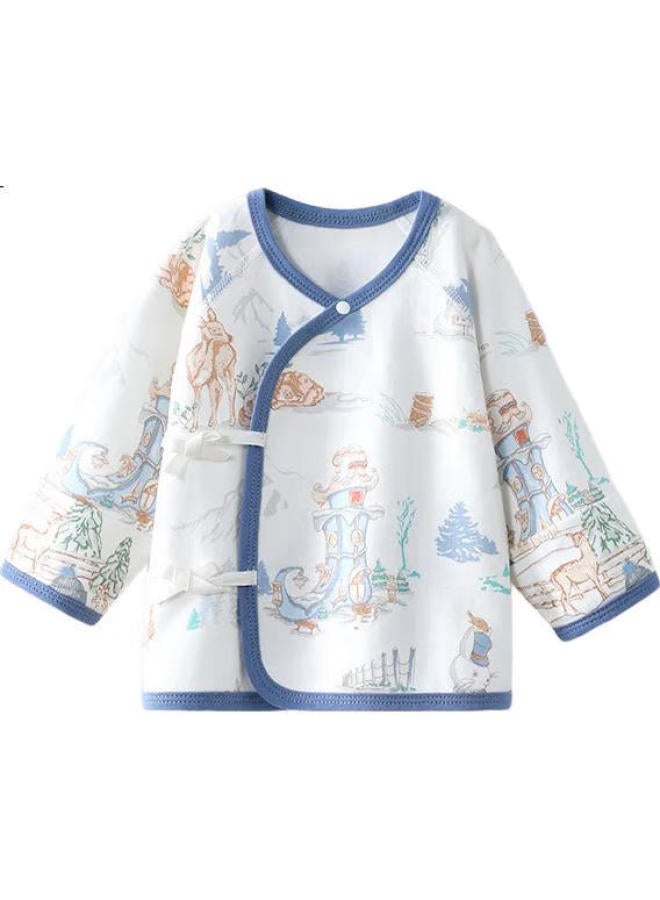 Beptides Newborn Baby Half-Back Clothing For Autumn And Winter, Pure Cotton New Style Baby Top And Monk Clothing - Image 1