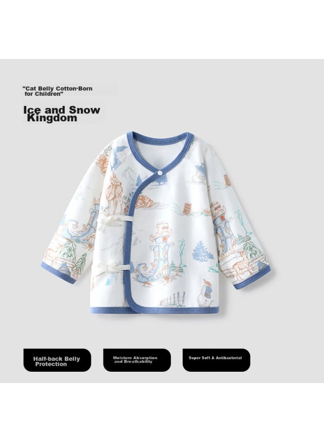 Beptides Beipesi Newborn Baby Half-back Clothing For Autumn And Winter, Pure Cotton New Style Baby Top And Monk Clothing - Image 1