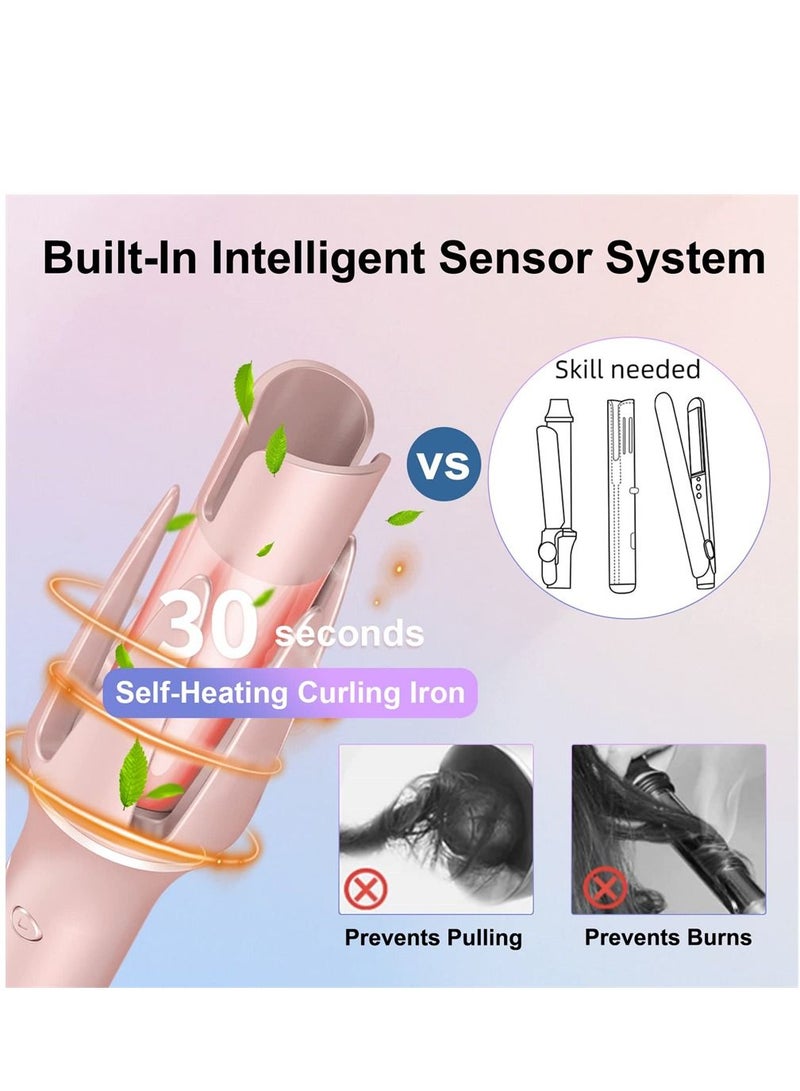 SYOSI Automatic Curling Iron, Automatic Hair Curler with Dual Voltage, There are 3 Temperatures, 30 Seconds Fast Heating, Anti-Scald, Automatic Shut-Off, Styling Long-Lasting Auto Hair Curler - Image 2