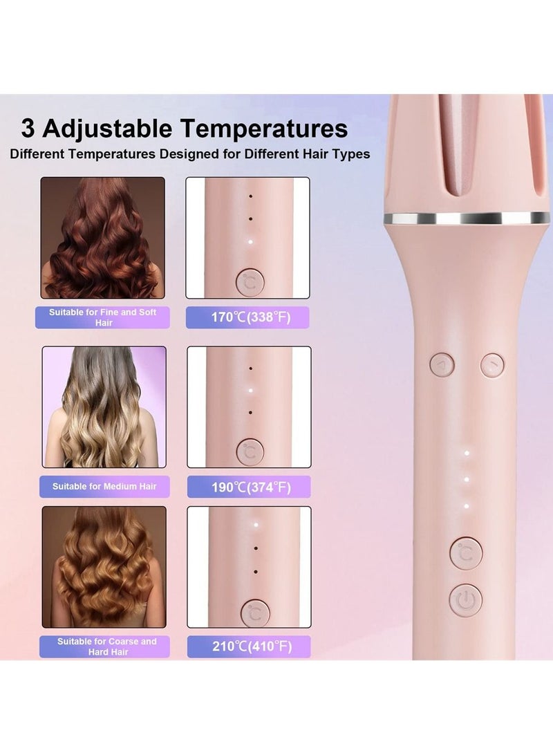 SYOSI Automatic Curling Iron, Automatic Hair Curler with Dual Voltage, There are 3 Temperatures, 30 Seconds Fast Heating, Anti-Scald, Automatic Shut-Off, Styling Long-Lasting Auto Hair Curler - Image 3
