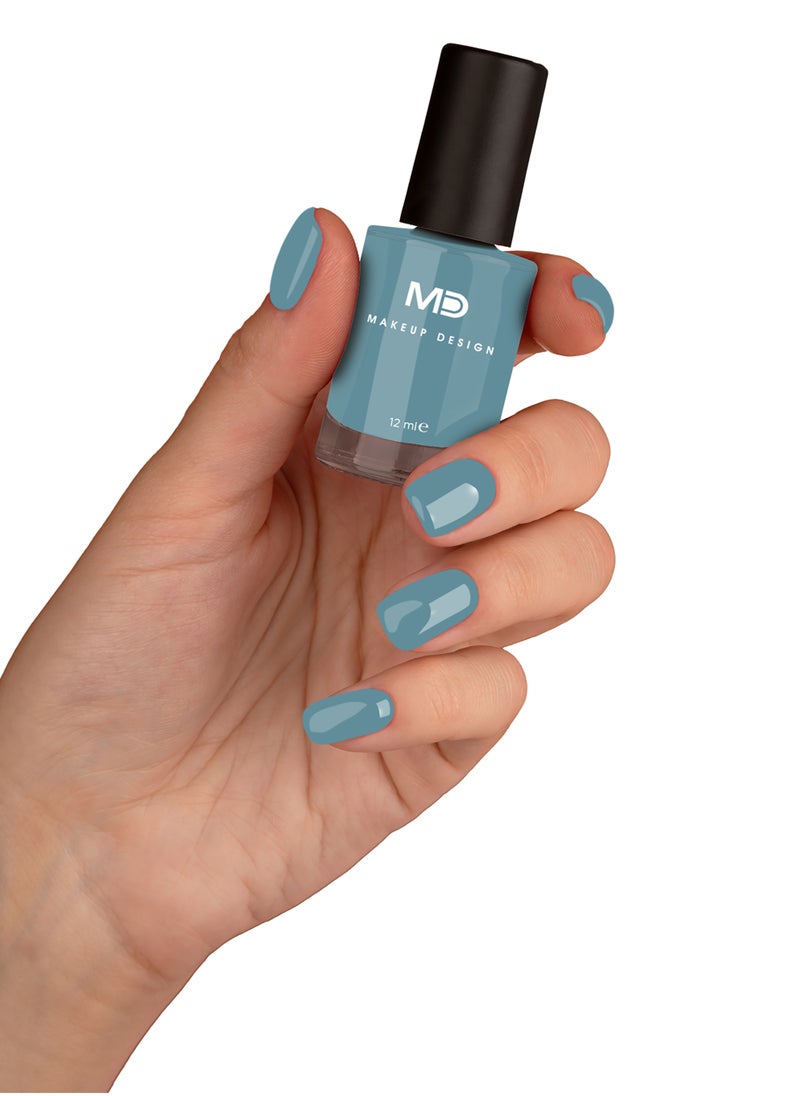 MD MAKE UP DESIGN MD European Nail Polish ARCTIC, Blue 270, 12 ml  - Image 2