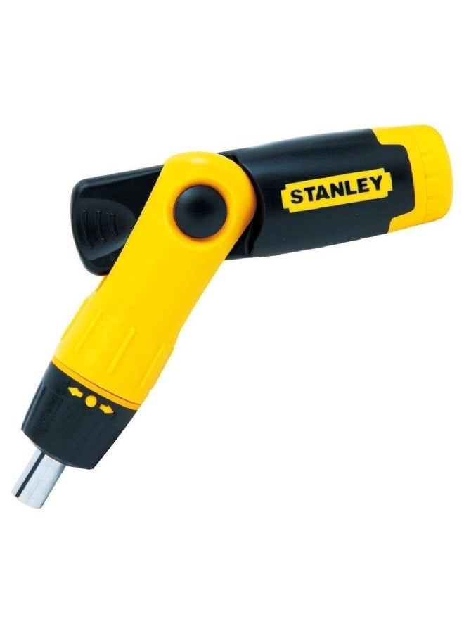 Stanley 25-Piece Pistol Grip Ratchet Screwdriver Set Yellow and Black 5.5 x 16.7 x 21.5 cm 0-63-022 - Image 3