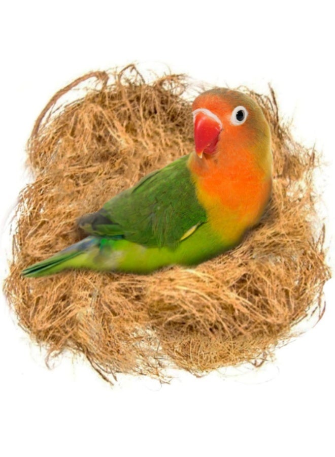 إيلوفهابرتي ألياف جوز الهند، ركيزة فراش فضفاضة لأقفاص عش الطيور، مواد تعشيش للببغاء الطنان والكناري والببغاء، 7 أونصات - Image 1