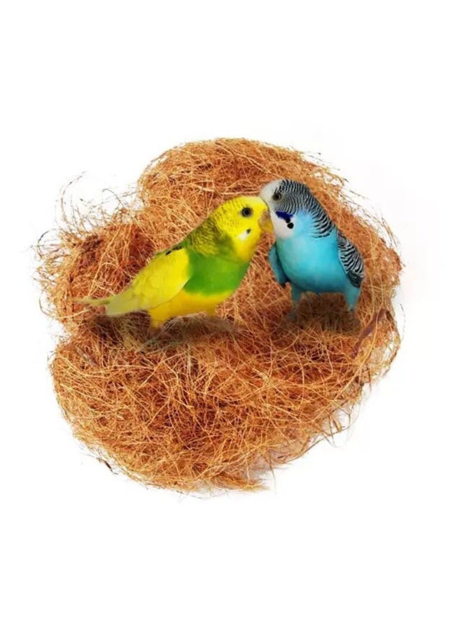 إيلوفهابرتي ألياف جوز الهند، ركيزة فراش فضفاضة لأقفاص عش الطيور، مواد تعشيش للببغاء الطنان والكناري والببغاء، 7 أونصات - Image 3