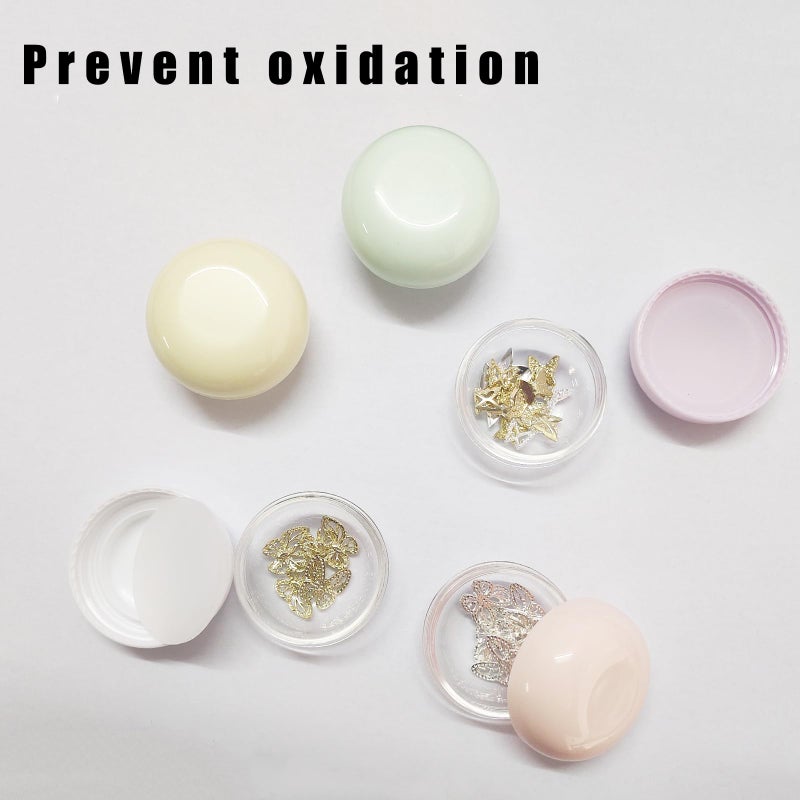 GERILKAI 5 Pcs Travel Containers - Makeup Travel Containers(10ml) Convenient Jars for Creams, Leak-proof Accessories with Lid for Cosmetic Makeup Face Body Hand Cream - Image 3
