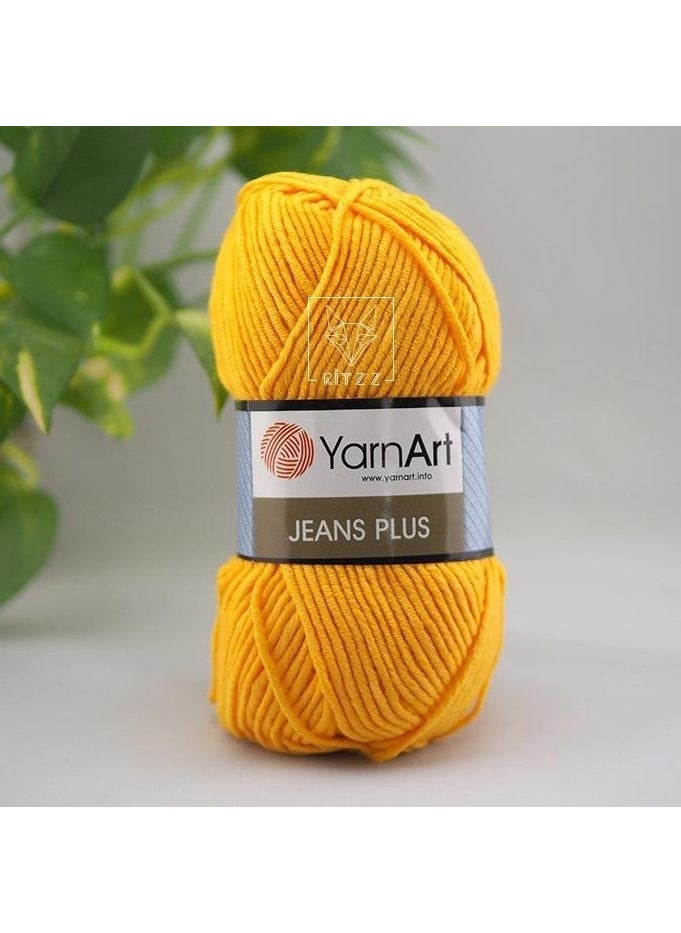 YarnArt Jeans Plus 35 Yellow  - Image 1