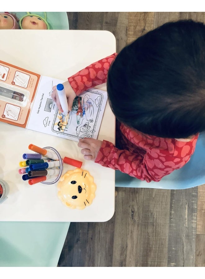 melii حاويات وجبات خفيفة على شكل سمكة قرش وأسد للأطفال - مجموعة تخزين طعام محكمة الإغلاق وغير قابلة للتسرب للأطفال للوجبات الخفيفة أثناء التنقل - خالية من BPA، سهلة التنظيف - 232 مل، أصفر وأزرق - Image 2