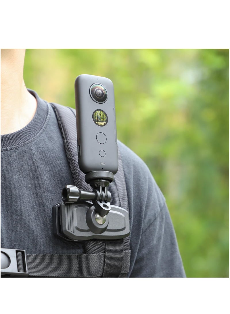 Backpack Strap Clip Mount for Insta360 GO3/Action4 360 Degree Rotary Sports Action Camera Quick Release Clamp Body Mount Clamp Holder - Image 4
