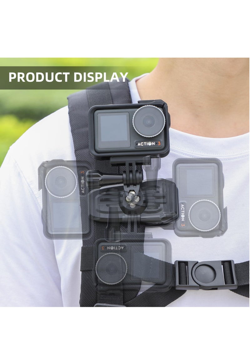 Backpack Strap Clip Mount for Insta360 GO3/Action4 360 Degree Rotary Sports Action Camera Quick Release Clamp Body Mount Clamp Holder - Image 3
