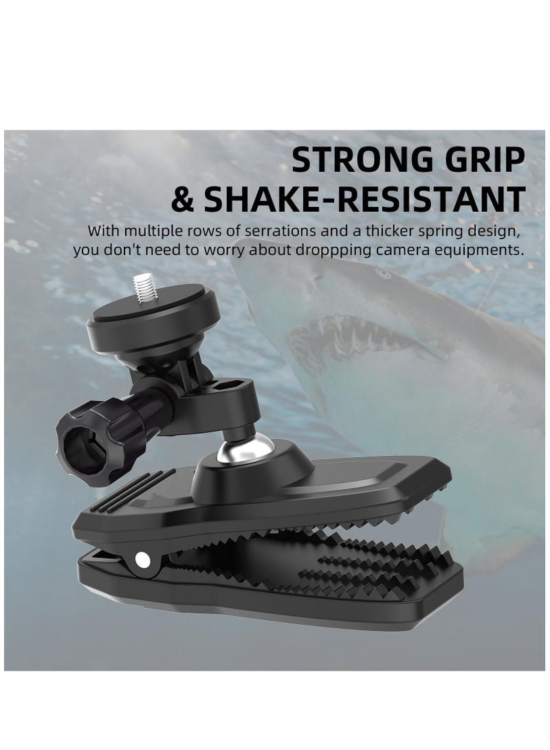 Backpack Strap Clip Mount for Insta360 GO3/Action4 360 Degree Rotary Sports Action Camera Quick Release Clamp Body Mount Clamp Holder - Image 2