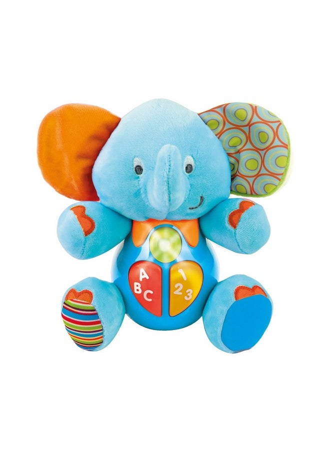 KiddoLab Plush Elephant Baby Toys - Musical Stuffed Animals With 3 Light-Up Buttons, 4 Children'S Nursery Songs & Sound Effects - Soft Learning Toy For 3 Months & Olds Infants, Babies & Toddlers  - Image 1