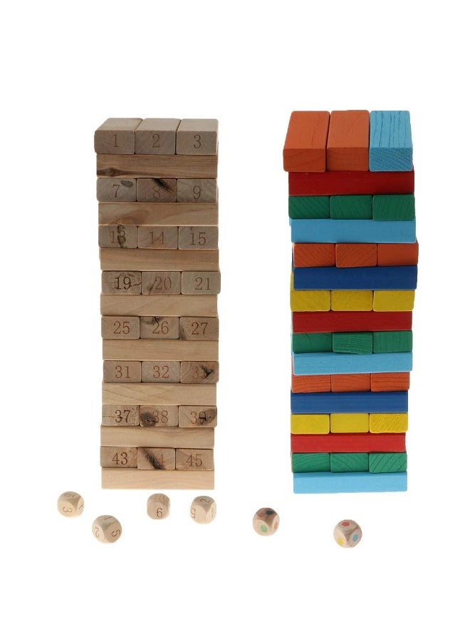 Wooden Block Stacking Tower – Numbered Educational Toy - Image 2