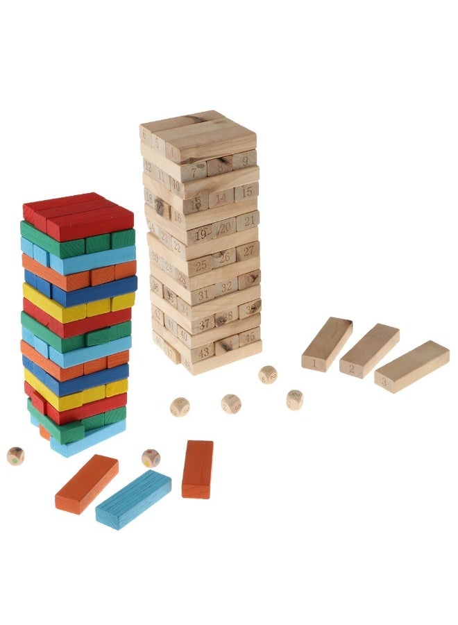 Wooden Block Stacking Tower – Numbered Educational Toy - Image 3