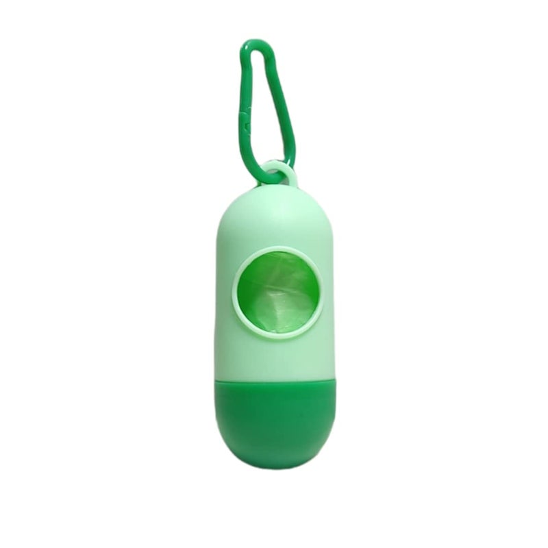Amso Diaper Disposal Bag Dispenser with Garbage Rolls Portable Disposable Baby Diaper Nappy Garbage Bag with Removable Capsule Box (Mix Green) - Image 5