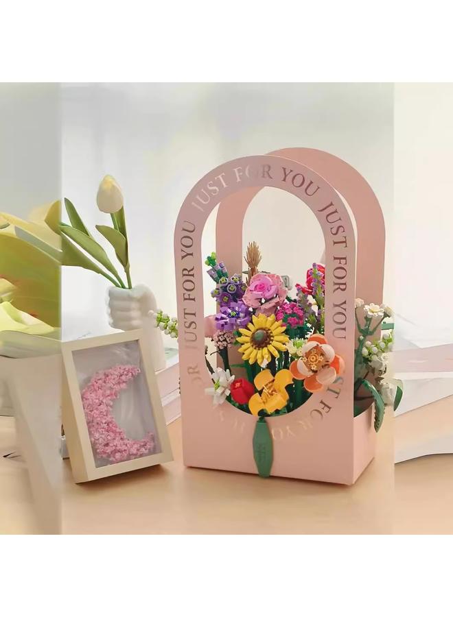 Bluejw Loz Building Block Bouquet Mini Particle Building Block Simulation Bouquet Diy Building Block Bouquet Building Block Toy - Image 3