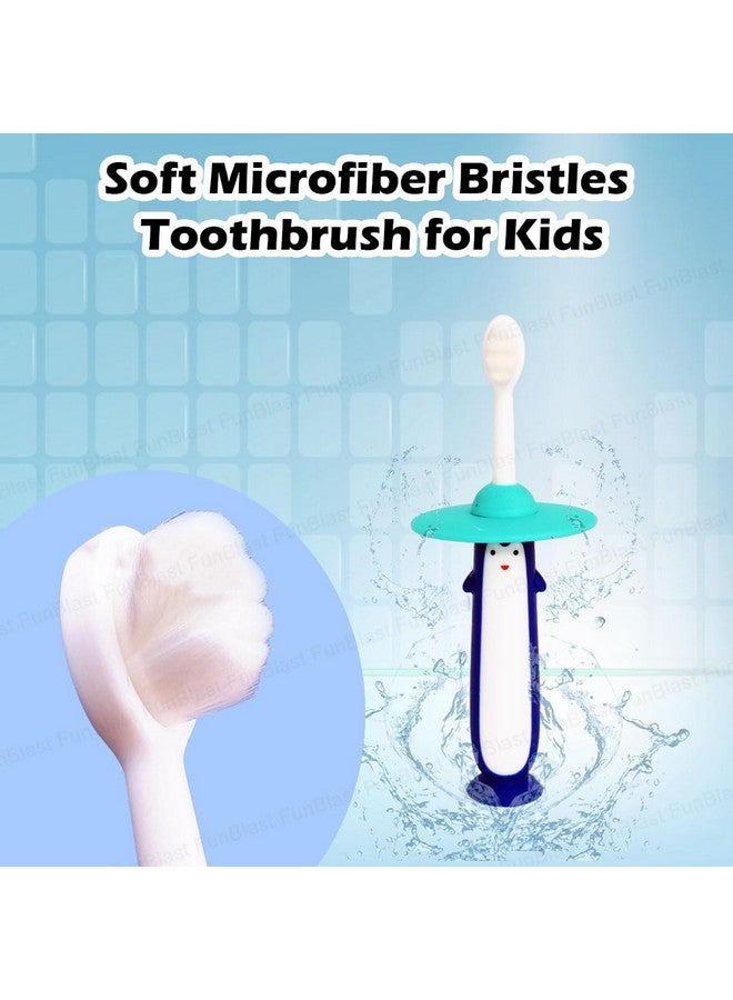فنبلاست فرشاة أسنان للأطفال من الألياف الدقيقة الناعمة، فرشاة أسنان ذات شعيرات ناعمة للغاية للأطفال من سن 3 إلى 6 سنوات، فرشاة أسنان يدوية للأطفال - متعددة الألوان، قطعة واحدة - Image 5