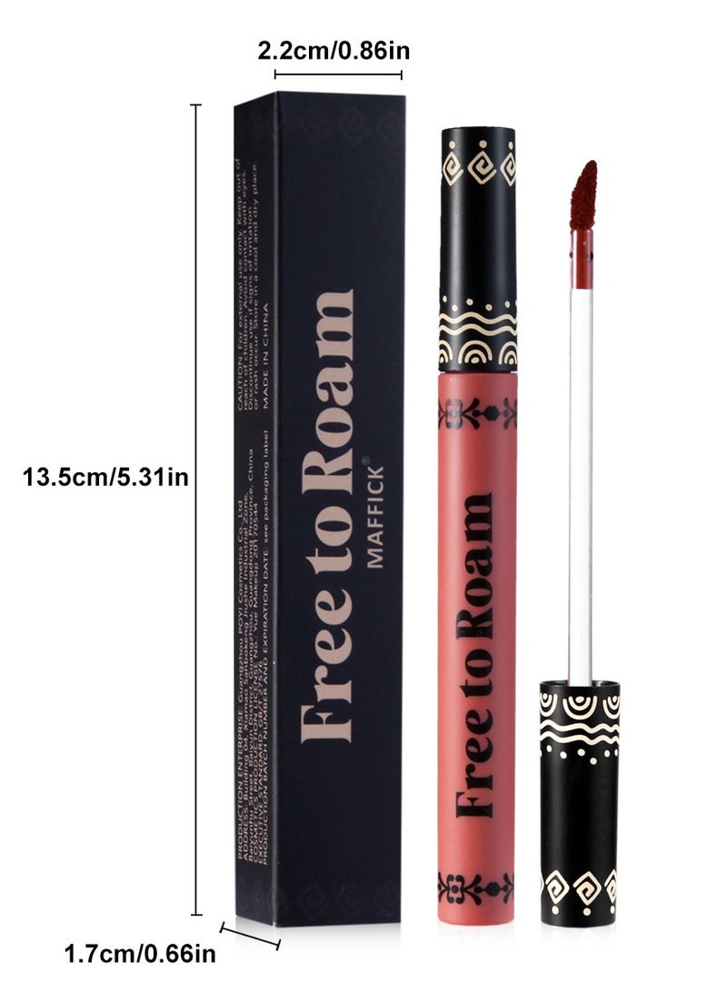 maffick Maffick Lip Glaze Liquid Lipstick: Long-lasting, Non-sticking, Waterproof Lip Gloss Set for Free Romantic Expression  - Image 5