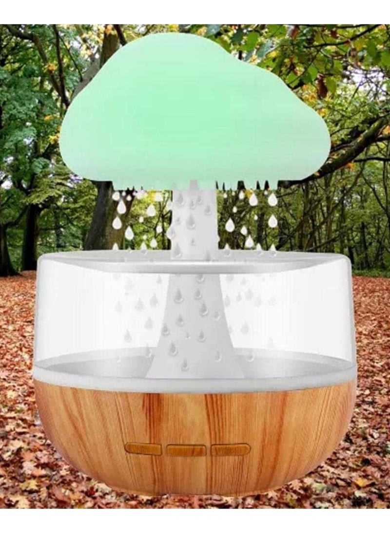 DubaiGallery Rain Cloud Humidifier, Water Drops, Mushroom, 7 Colours, Sound of Water Drops, Essential Oil Diffuser, USB Night Light, Aromatherapy, Rain Cloud Diffuser for a Relaxing Mood - Image 4