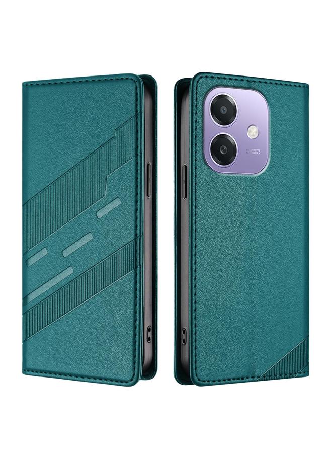 اس-توب جراب لهاتف OPPO A60 5G محفظة جلدية متعددة الوظائف منقوشة بتصميم كلاسيكي - Image 2