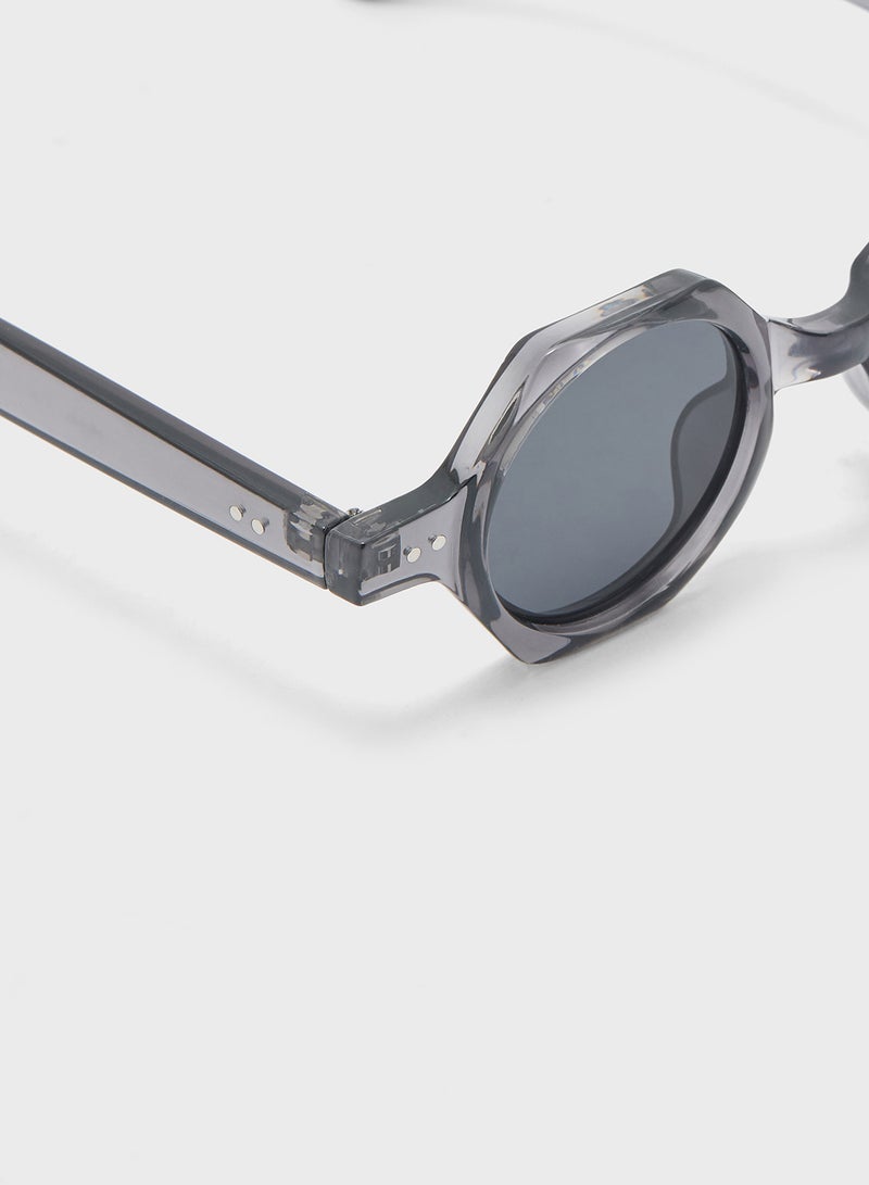 Seventy Five Hexagone Shape Casual Sunglasses - Image 4