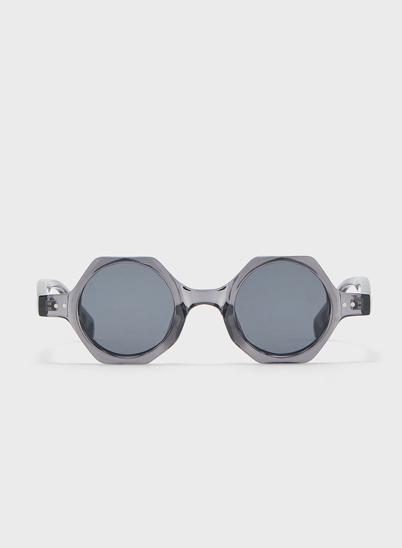 Seventy Five Hexagone Shape Casual Sunglasses - Image 2
