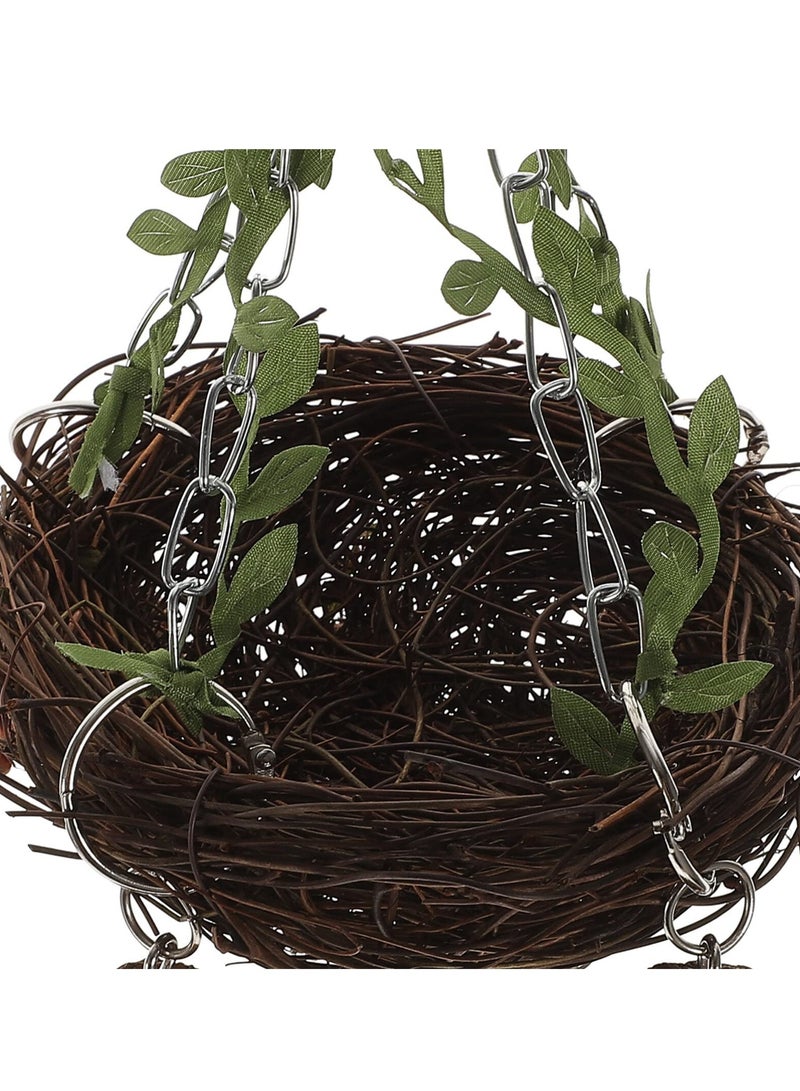 SYOSI Natural Rattan Bird Nest, Large Hanging Bird Nest Made from Tree Vine Rattan - Image 5