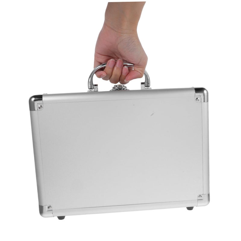 Aluminum Alloy Tool Briefcase Hard Case with Latch for Men Metal Carrying Case - Image 5