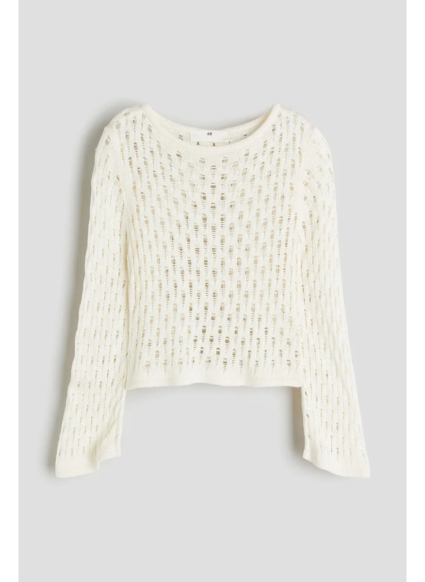 اتش اند ام Hole-Knit Jumper