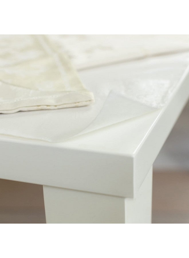 Benson Mills Deluxe Heavy Duty Vinyl Table Pad, Premium Table Protector, Waterproof with Flannel Backing, Quilted Design and Customizable (Off-White, 52" X 120" Rectangular) - Image 5