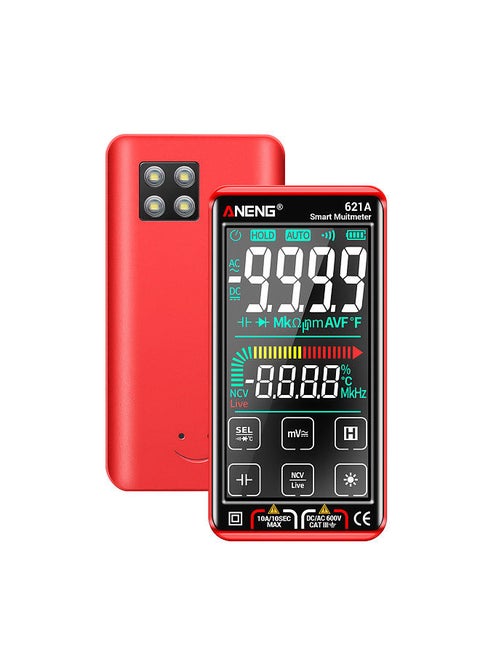 621A Touch Screen Intelligent Digital Multimeter 9999 Counts Auto Range Rechargeable Portable NCV Universal Meter Voltmeter Ammeter