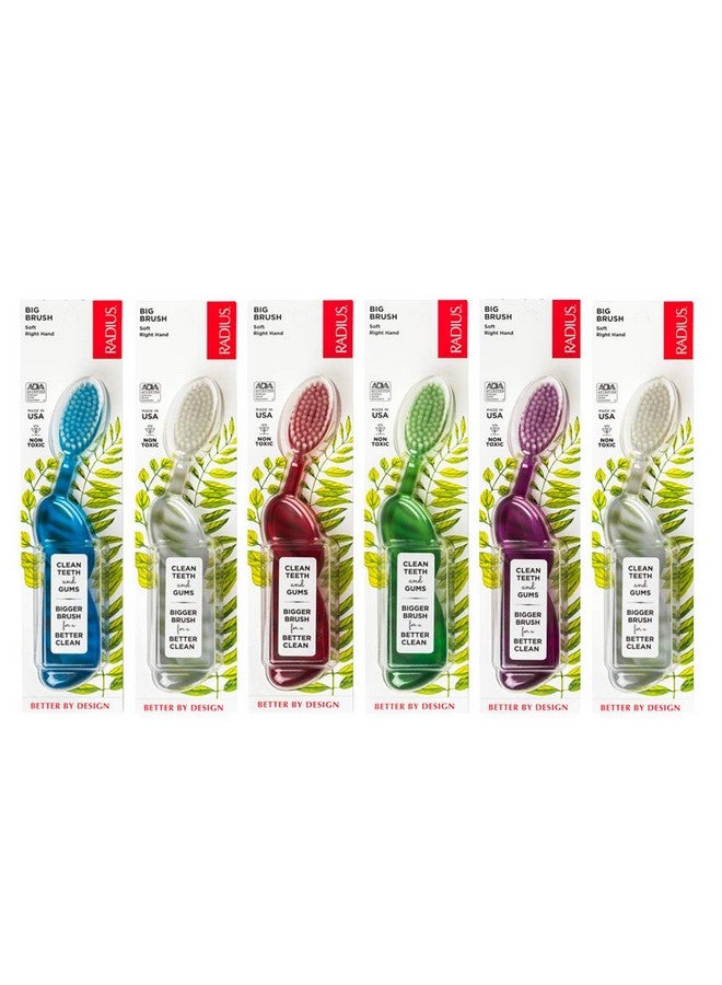 Radius - Original Toothbrush, Right Handed, Designed To Improve Gum Health And Reduce The Risk Of Gum Disease, Made With Sustainable Materials, 1 Count (Pack Of 1) (Colors May Vary) - Image 1