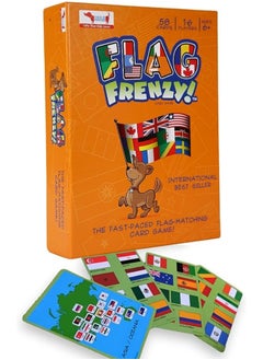 Flags of The World Card Flash Game for Kids with World Map
