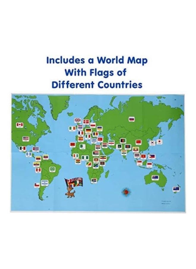 Excellence - Flags of The World Card Flash Game for Kids with World Map - Image 1