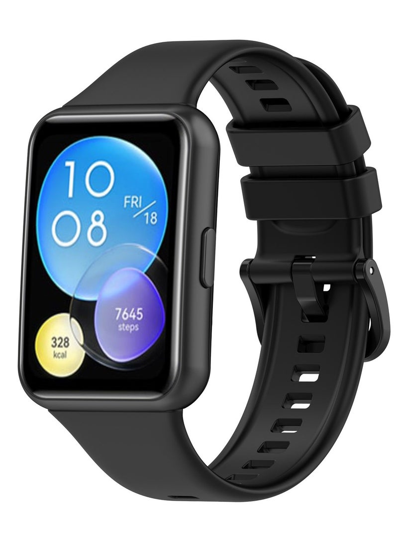 HW Suitable For Huawei Watch Fit 2 Silicone Watch Strap  - Image 1