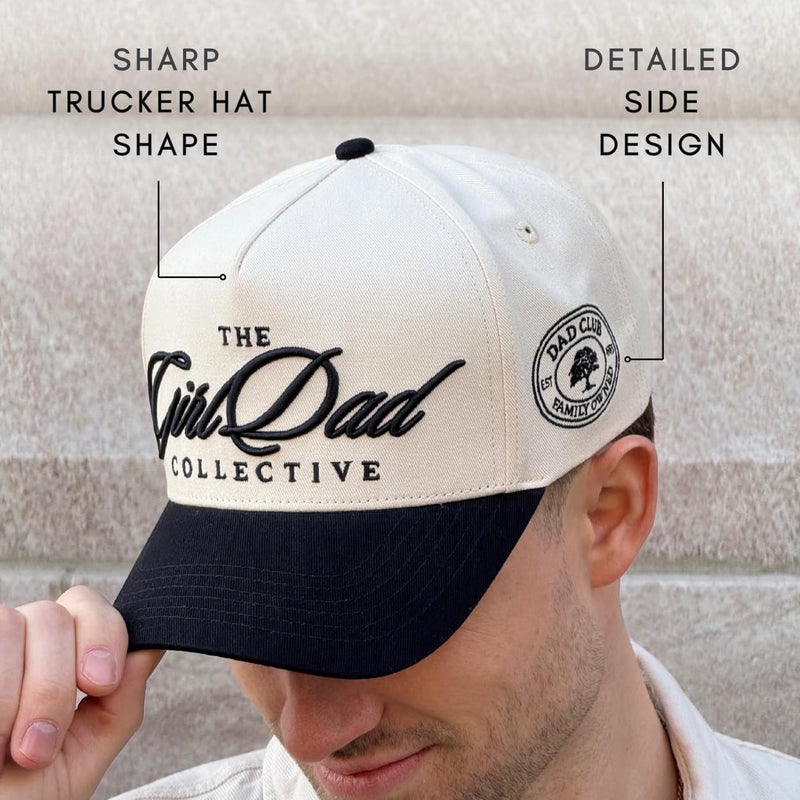 CITRUSY Vintage Mom & Dad Trucker Hats | Men & Women | Dad Hat Mama Hats for Boys | Kids Grandpa Boy Mom Girl Dad Hats | Country Western | Cotton | Snapback (Girl Dad | Black) - Image 5
