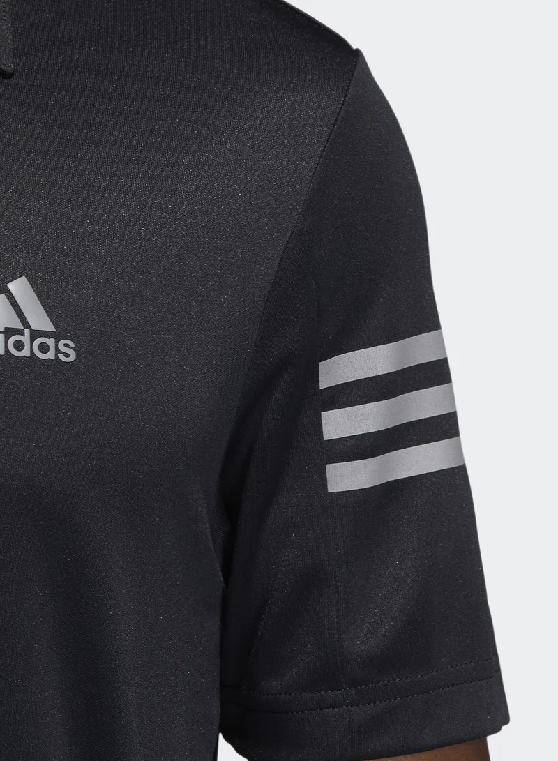 adidas تيشيرت بولو بـ 3 خطوط