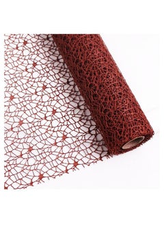 ZCM-HAPPY 1 Roll Gift and Bouquet Wrapping Paper Jacquard Wild Goose Mesh 50x450 cm  - Image 1