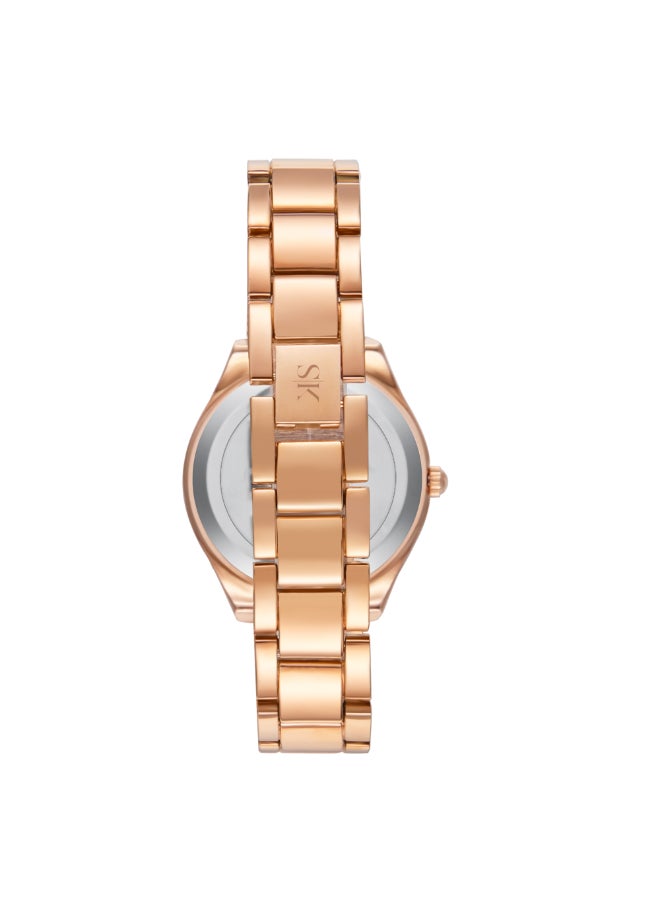KENNETH SCOTT - Kenneth Scott Women's PC21 Movement Watch, Analog Display and Alloy Strap - K23503-RBBB, Black - Image 1