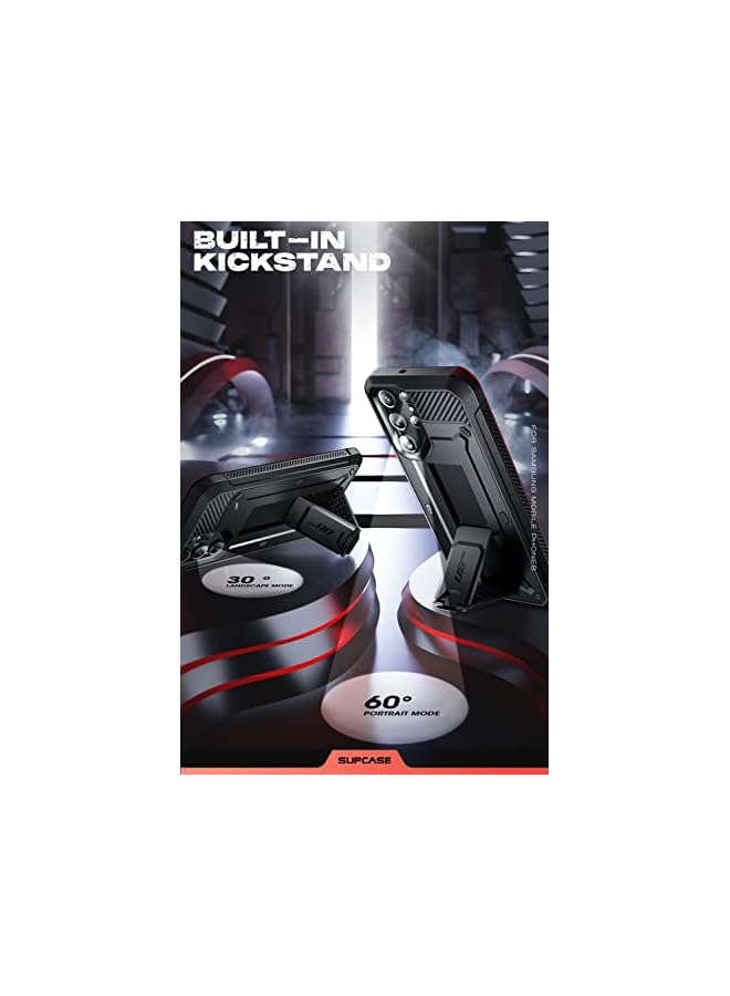 سوبكيس حافظة يونيكورن بيتل برو لهاتف سامسونج جالاكسي S23 الترا 5 جي (2023)، هيكل كامل بطبقة مزدوجة ومشبك حزام متين وحافظة بمسند بدون واقي شاشة مدمج - Image 3