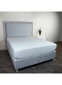 Home Box Malta Striped Printed Cotton King Flat Sheet 260 x 240 cm  - Image 2