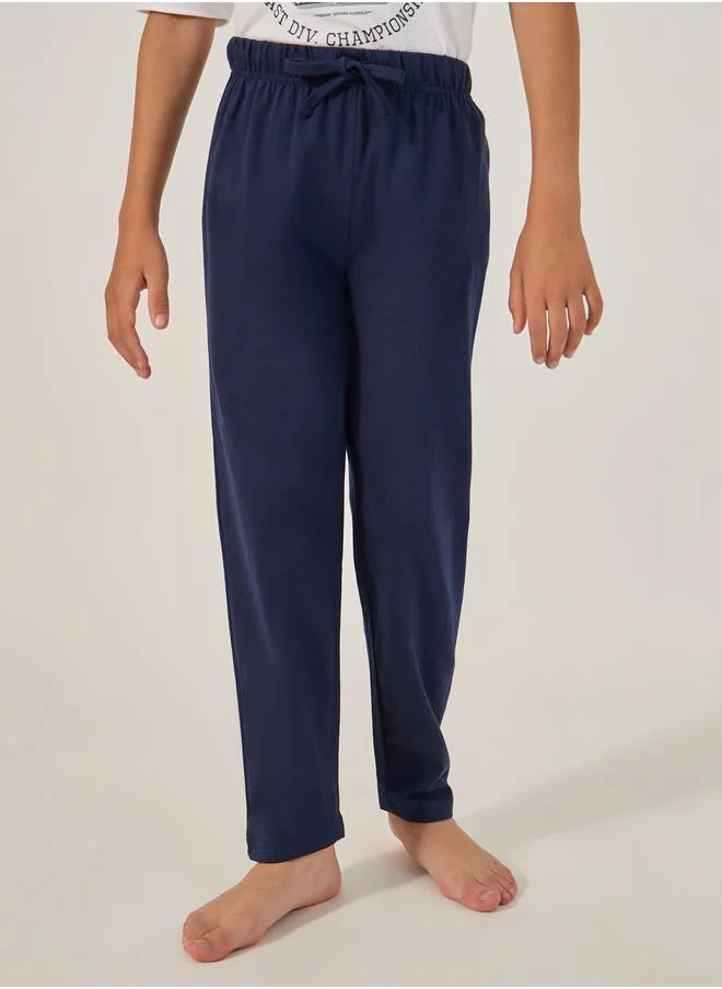 ستايلي Graphic Print T-Shirt and Drawstring Pyjama Set