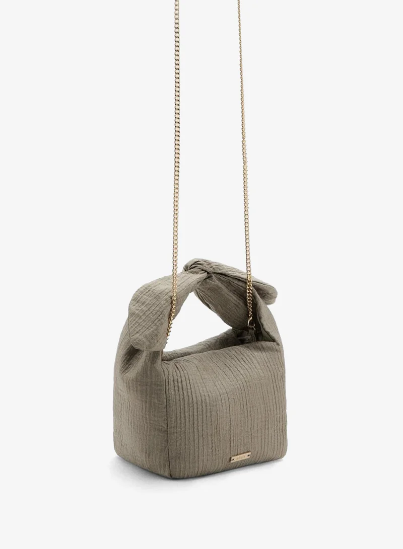 Mango Bambula Handbag With Bow